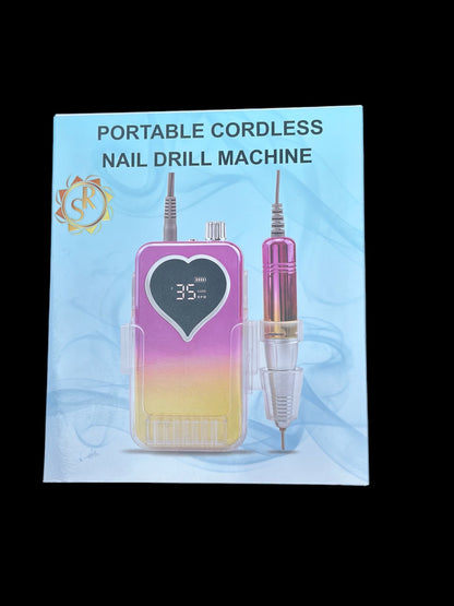 Portable Cordless Nail Drill Machine